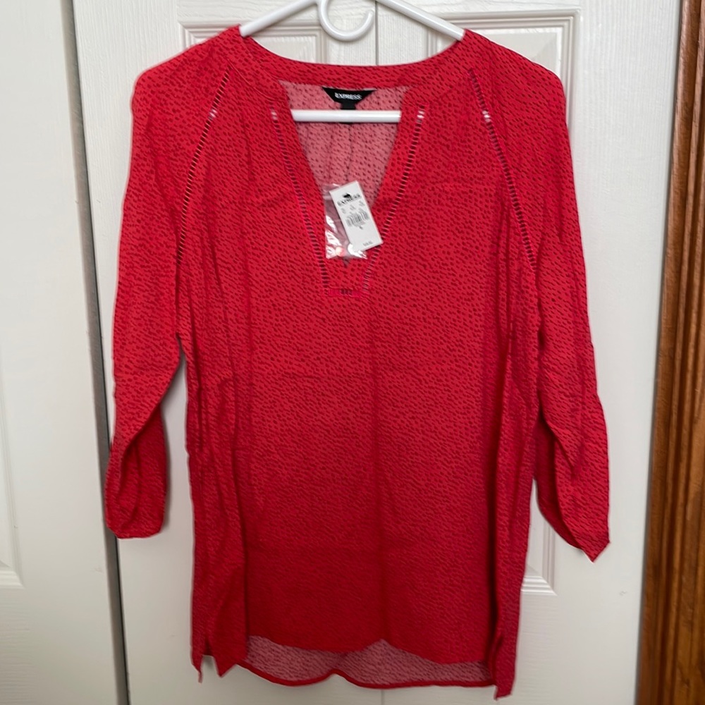 Brand new Express top with 3 quarter sleeves